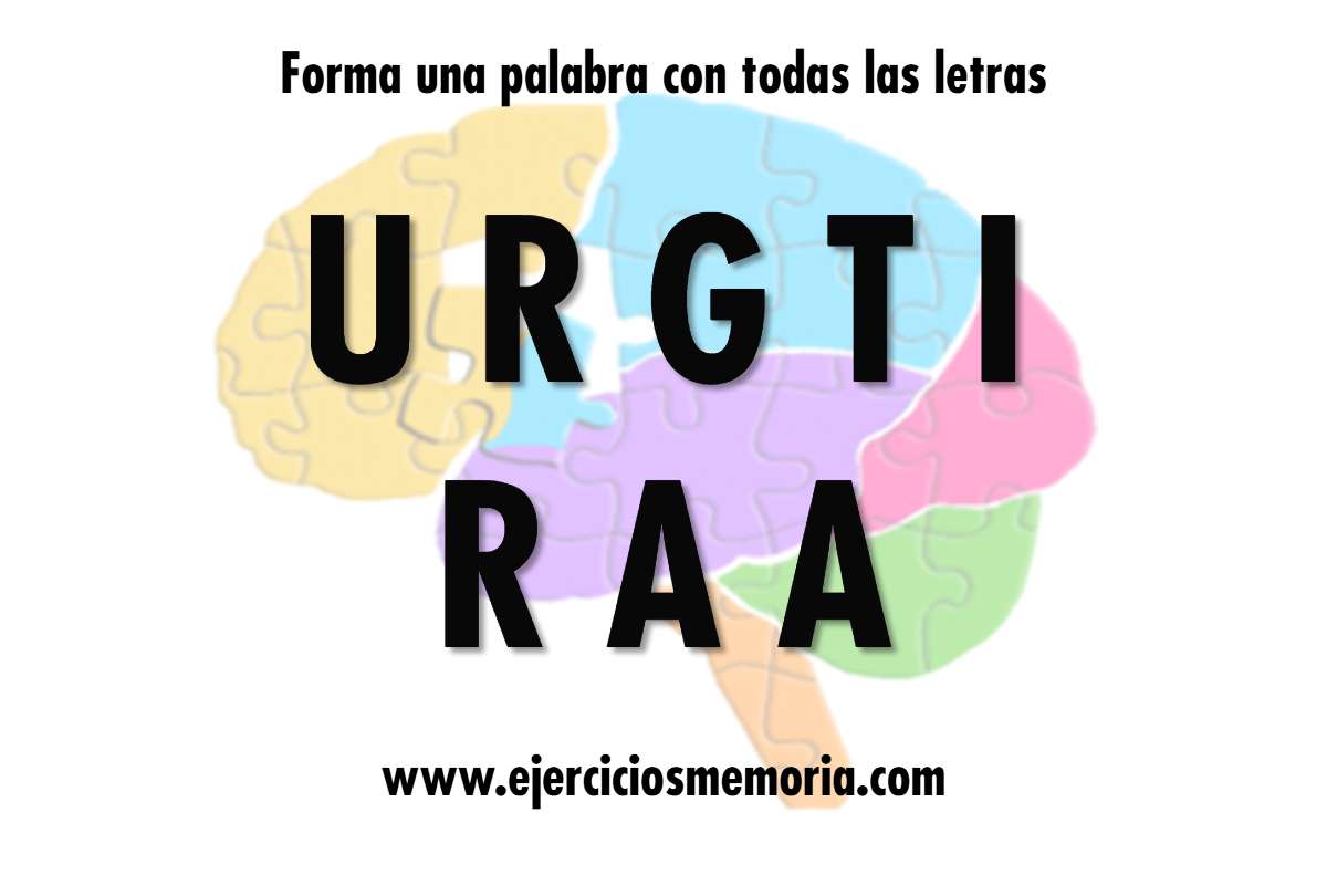 Forma una palabra con las letras