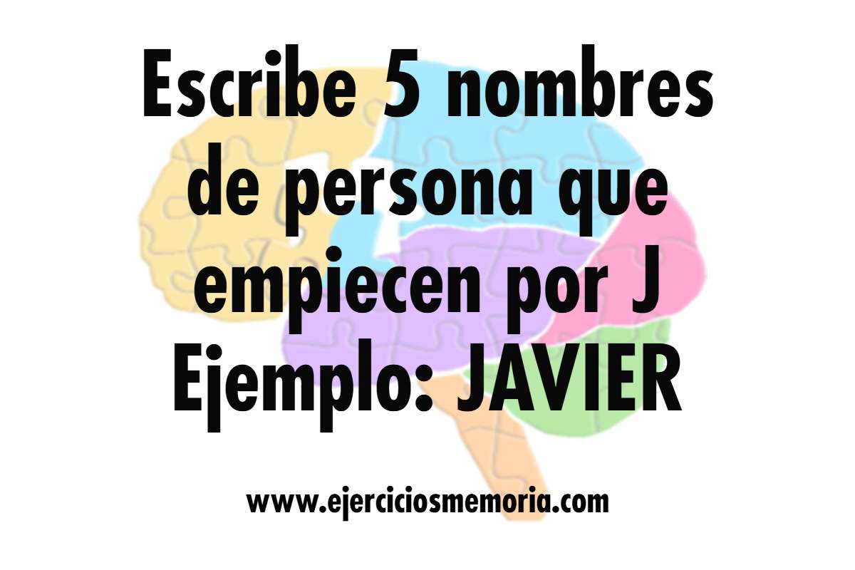 Ejercicio de palabras