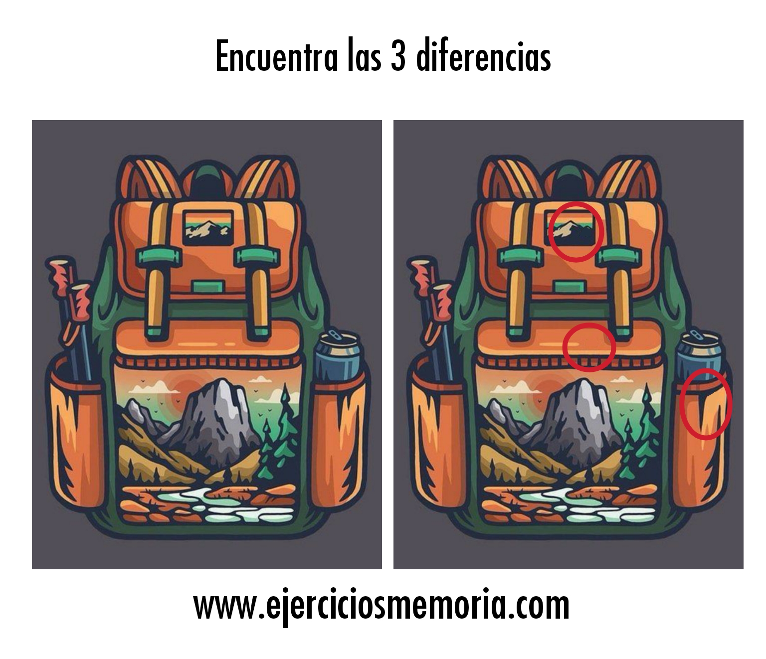 Solución al ejercicio: Encuentra las 3 diferencias 