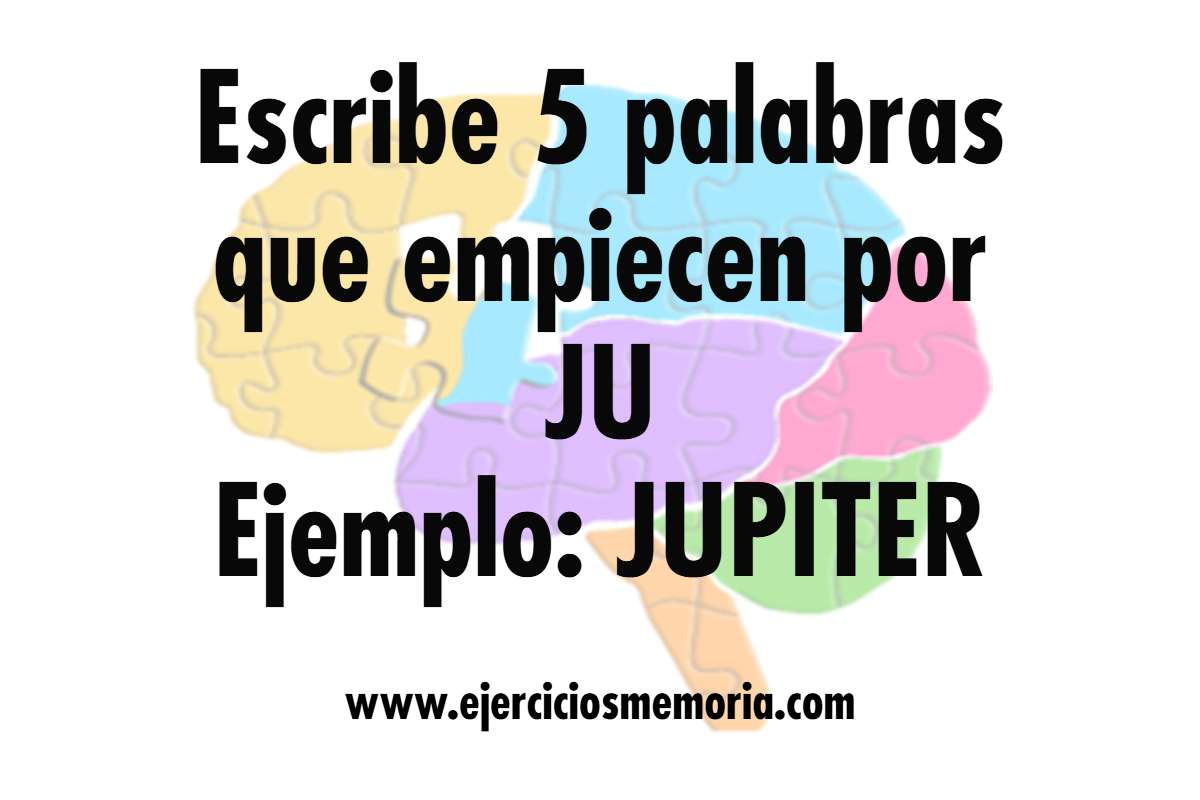 Ejercicio de palabras