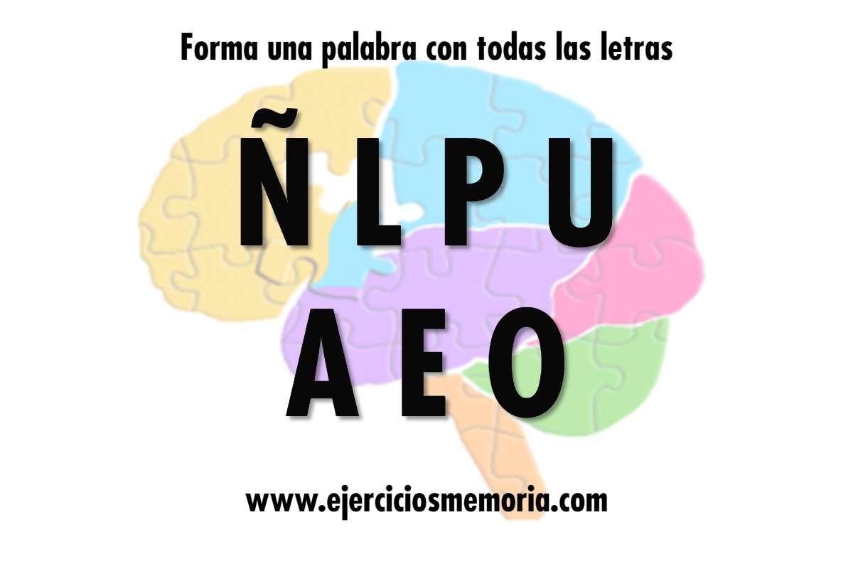 Forma una palabra con las letras