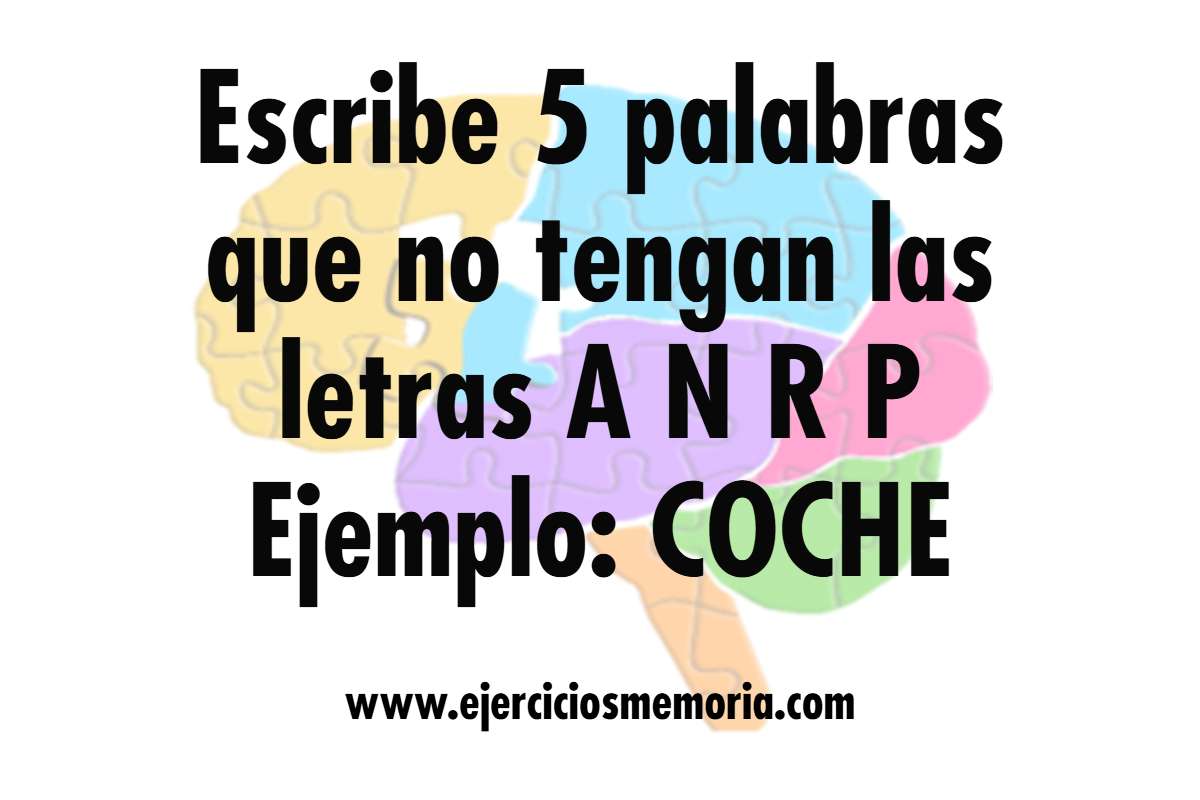 Ejercicio de palabras