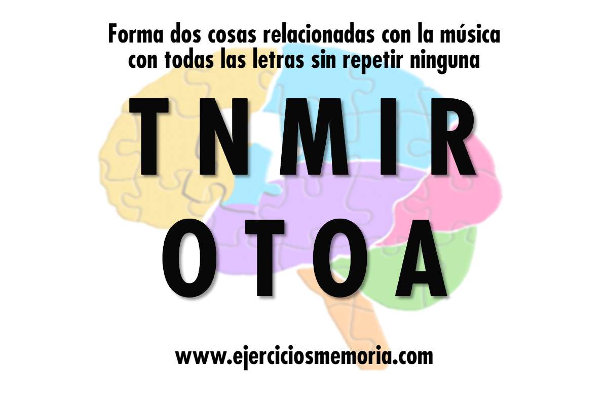 Forma dos palabra con las letras