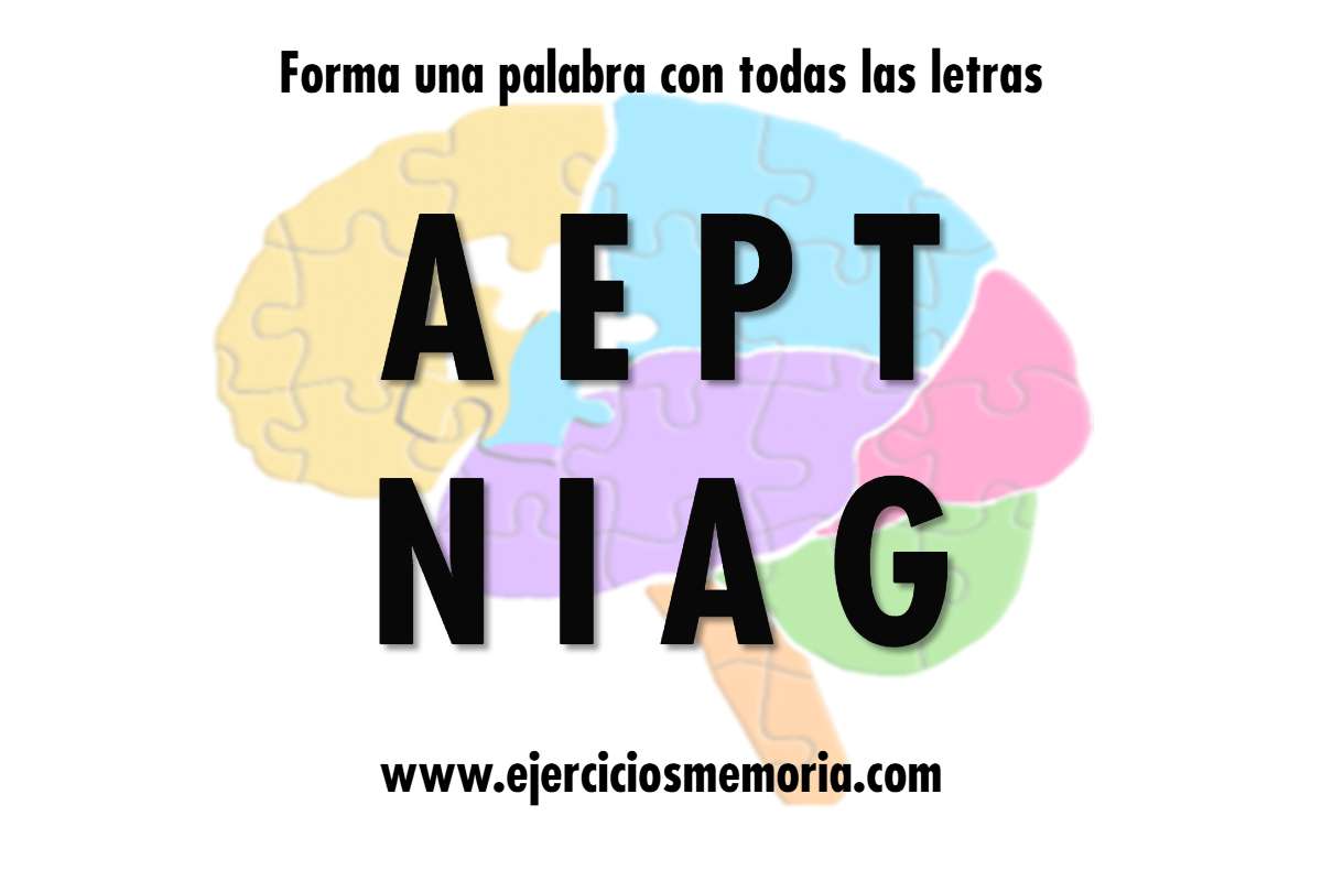 Forma una palabra con las letras