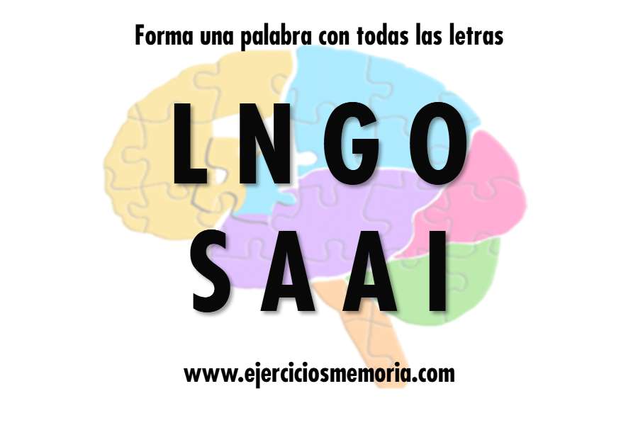 Forma una palabra con las letras