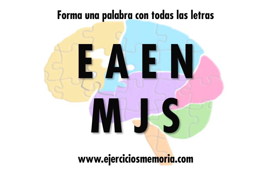 Forma una palabra con las letras