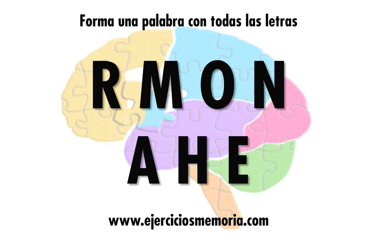 Forma una palabra con las letras