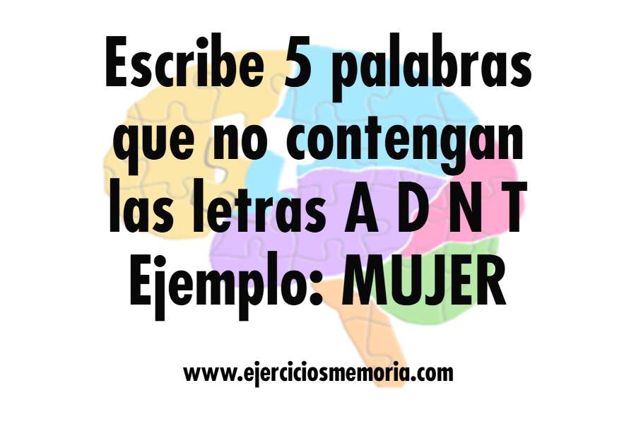 Ejercicio de palabras