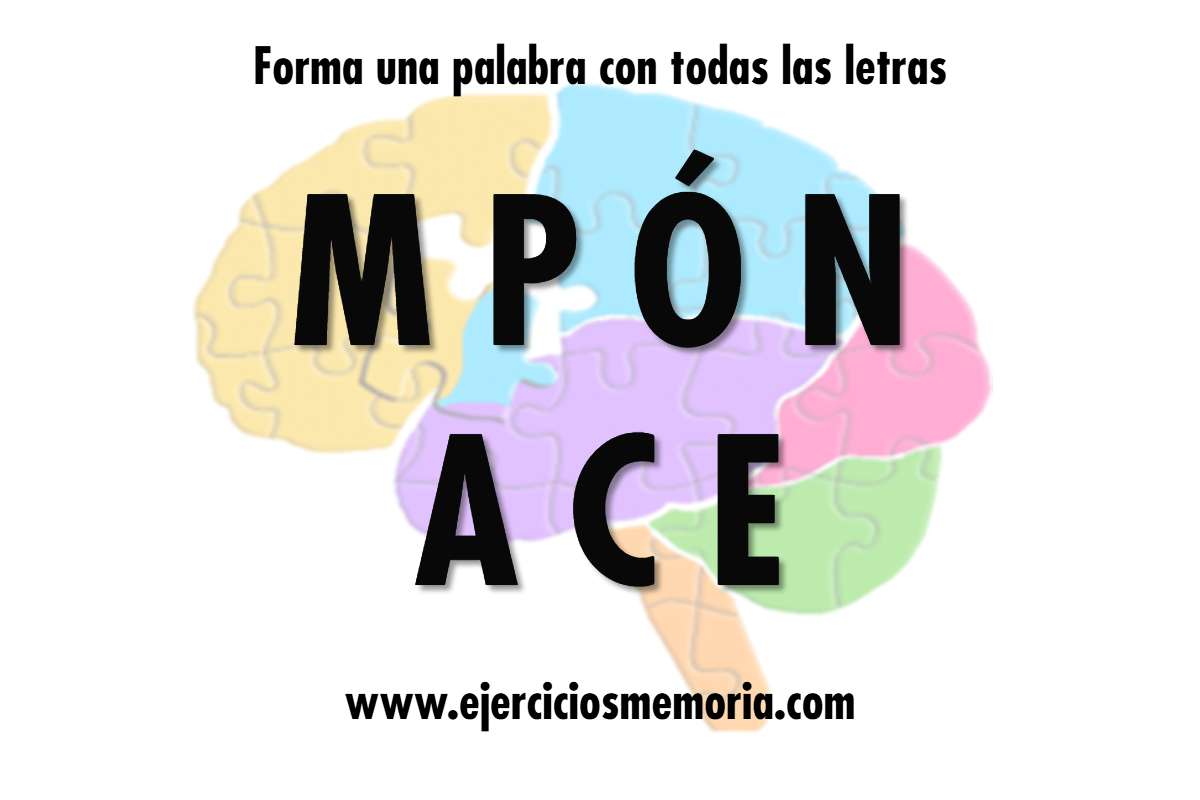 Forma una palabra con las letras