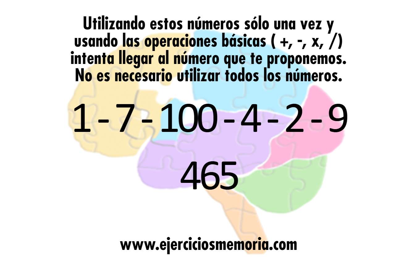 Cálculo mental Cifras