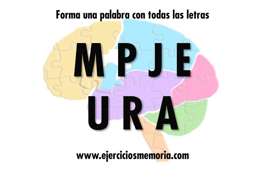 Forma una palabra con las letras