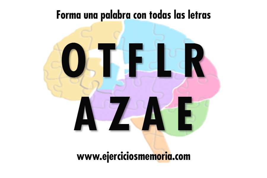 Forma una palabra con las letras