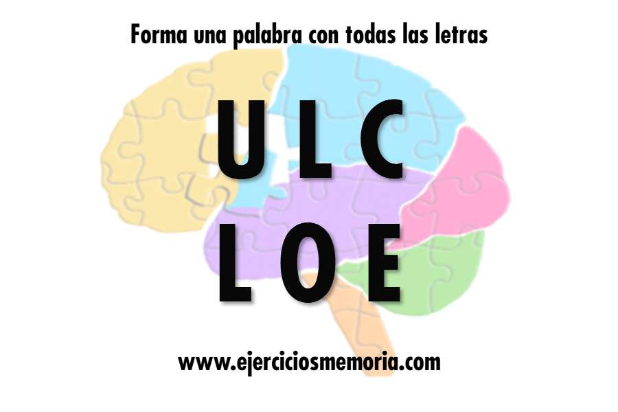 Forma una palabra con las letras