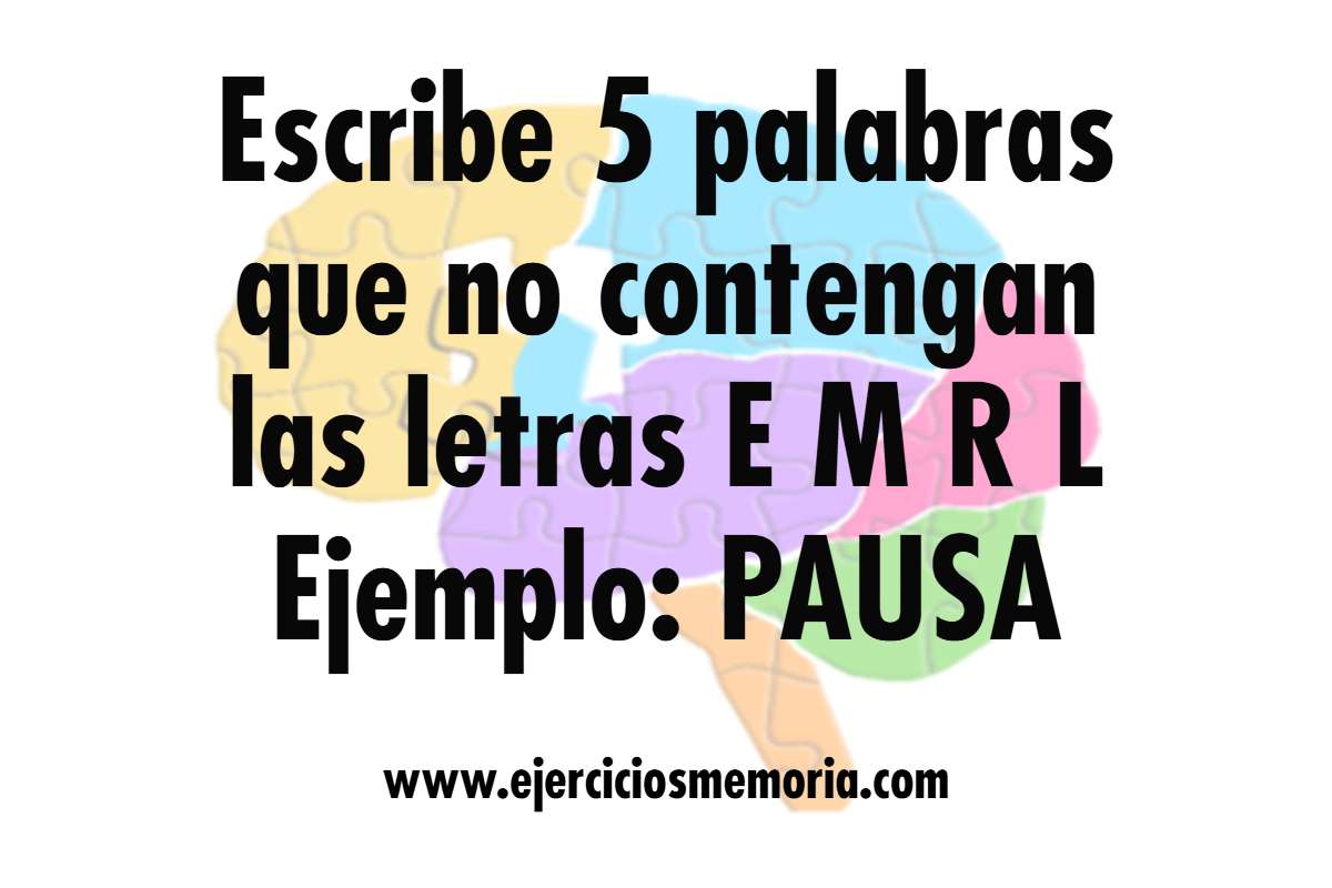 Ejercicio de palabras