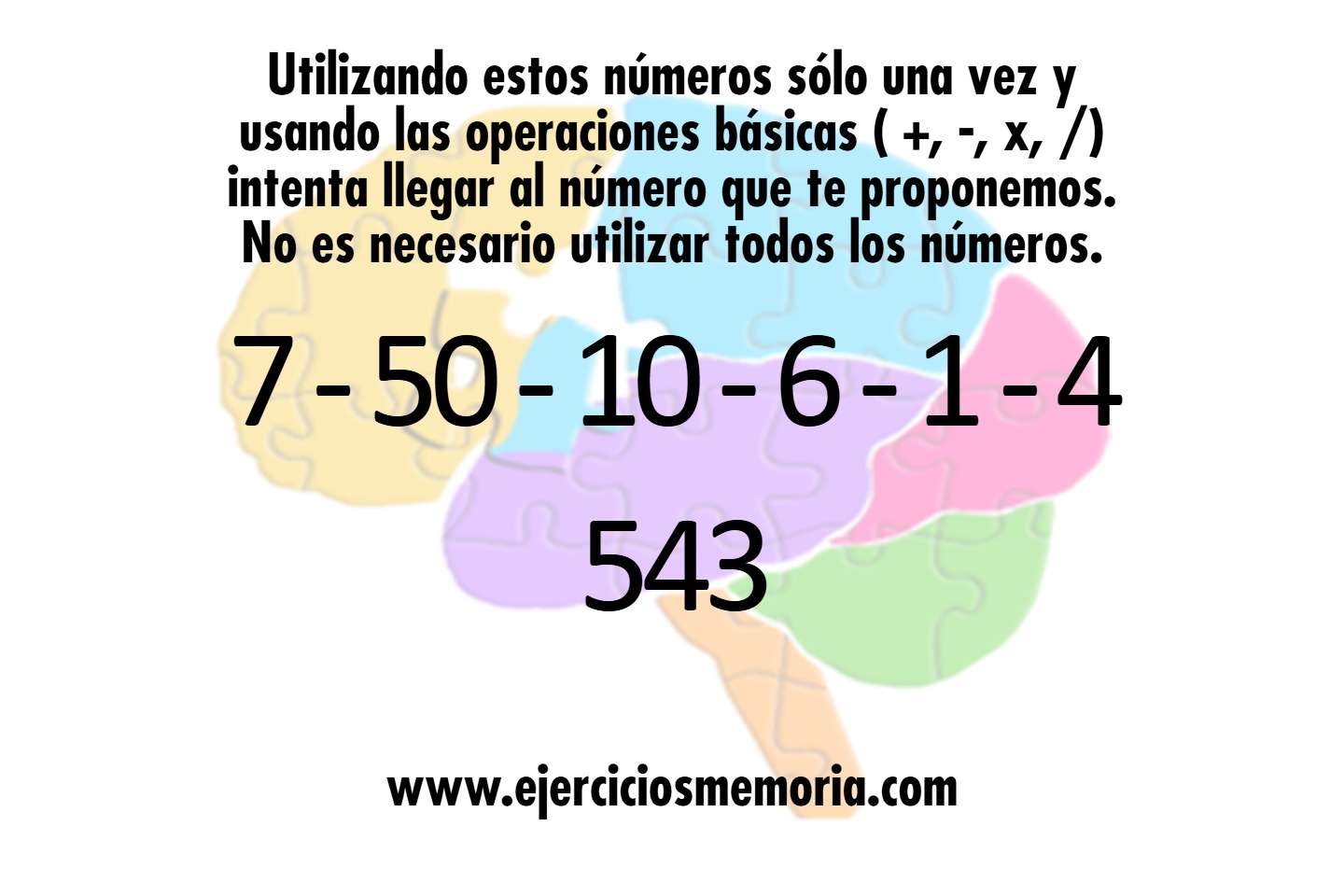 Cálculo mental Cifras