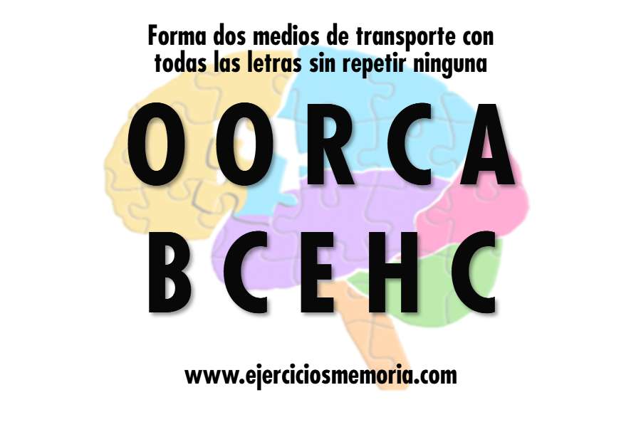 Forma dos palabra con las letras