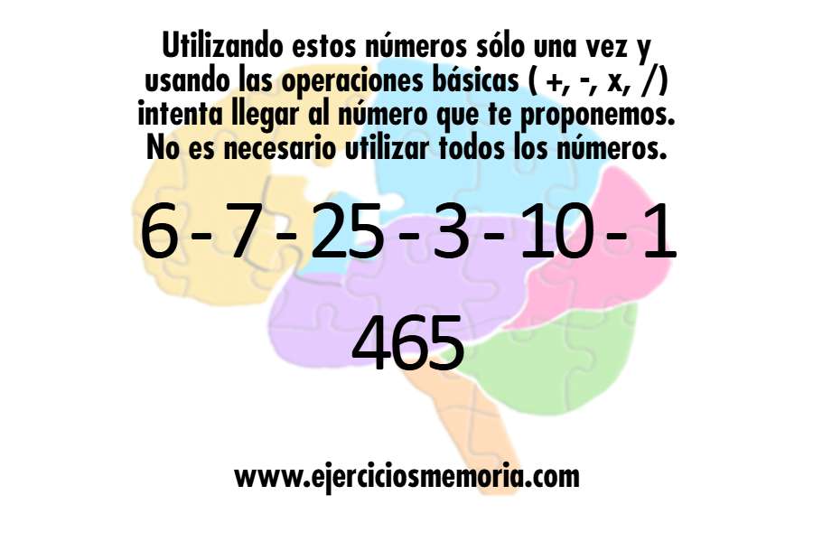 Cálculo mental Cifras