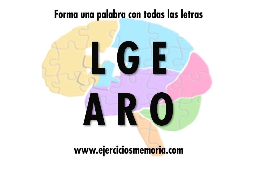 Forma una palabra con las letras