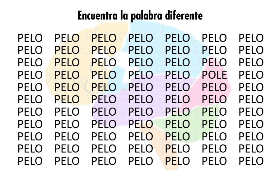 Encuentra la palabra diferente