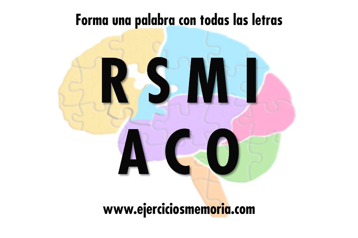 Forma una palabra con las letras