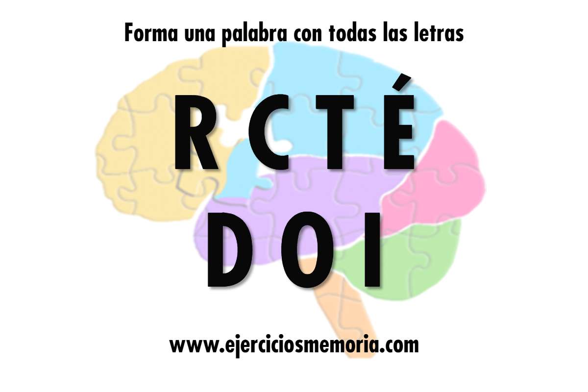 Forma una palabra con las letras