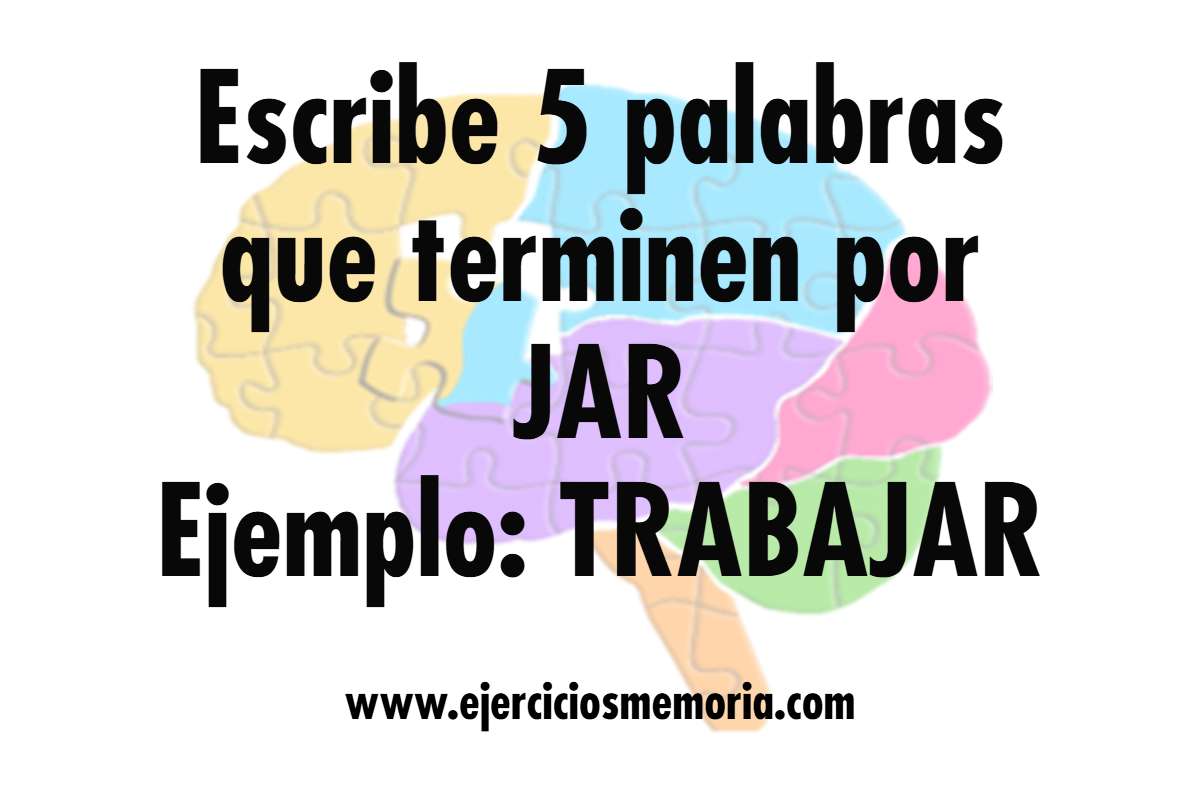 Ejercicio de palabras