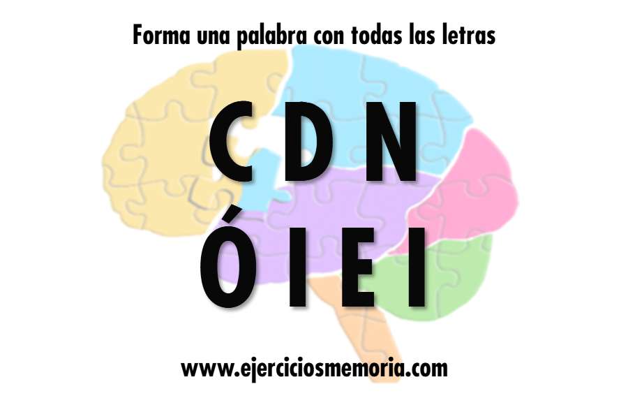 Forma una palabra con las letras