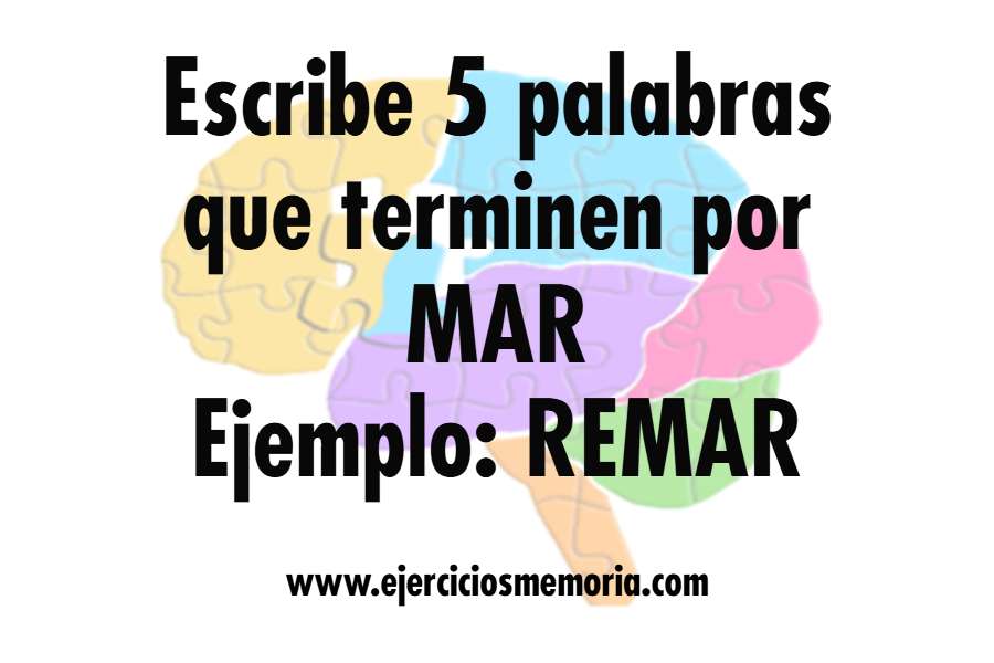 Ejercicio de palabras