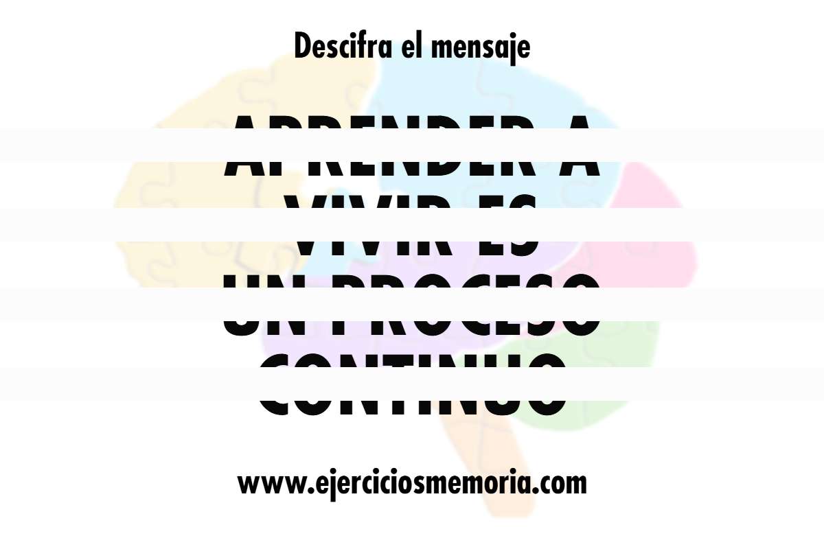 Mensaje oculto con líneas