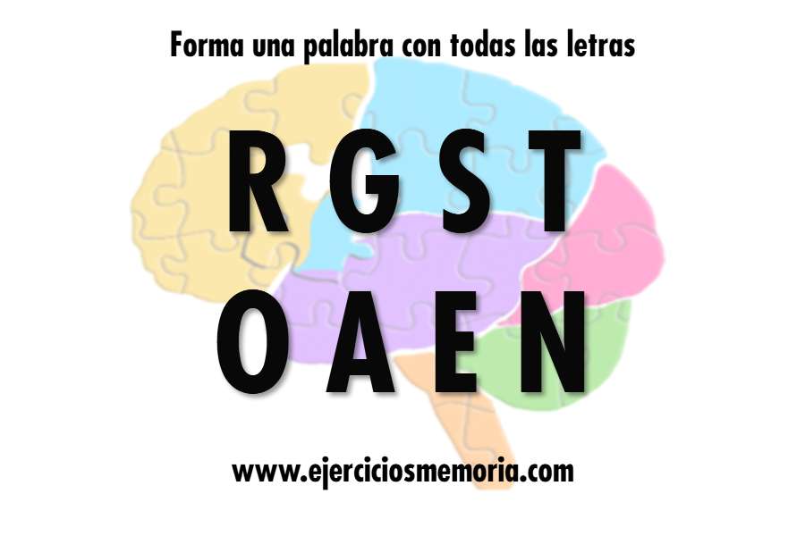 Forma una palabra con las letras