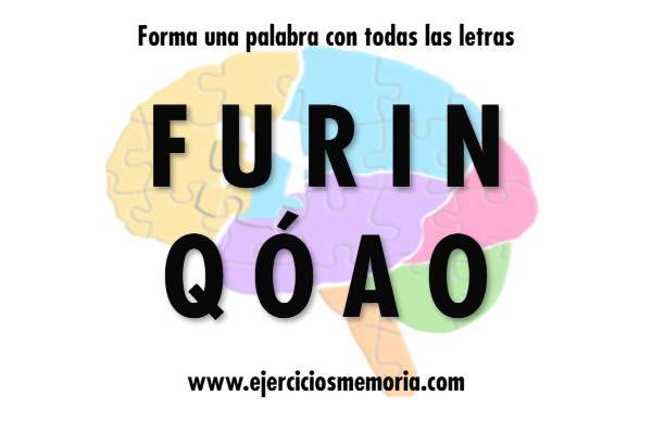 Forma una palabra con las letras