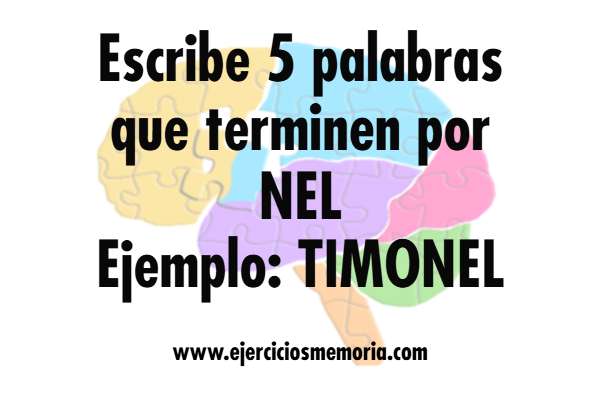 Ejercicio de palabras