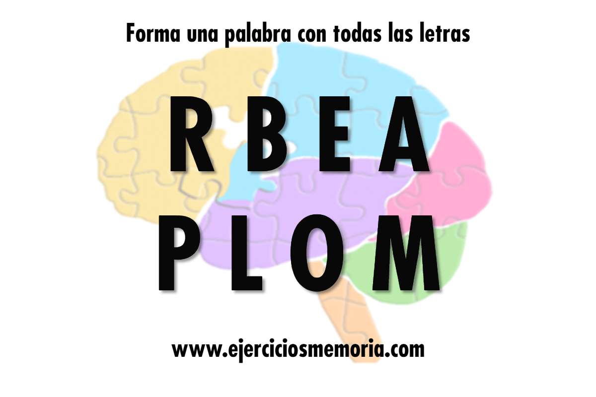 Forma una palabra con las letras