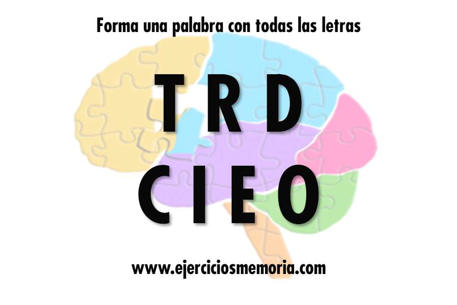 Forma una palabra con las letras