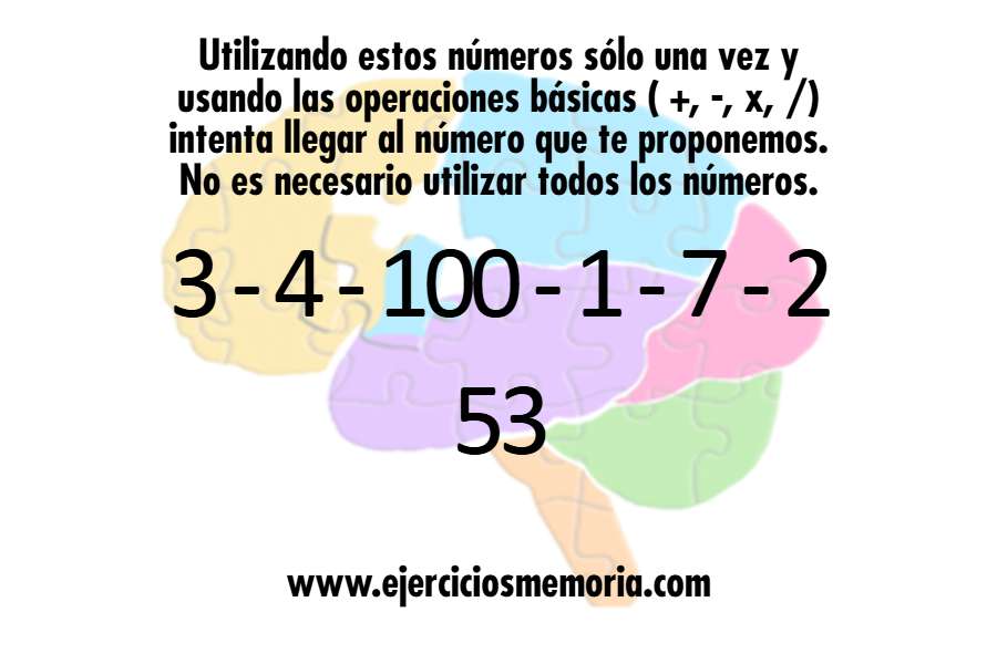 Cálculo mental Cifras