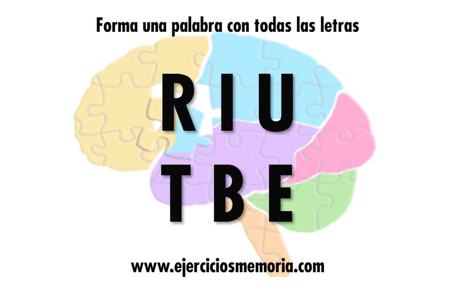 Forma una palabra con las letras