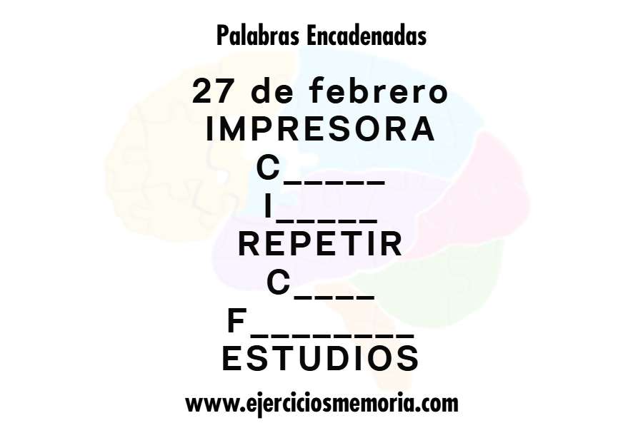 Palabras encadenadas