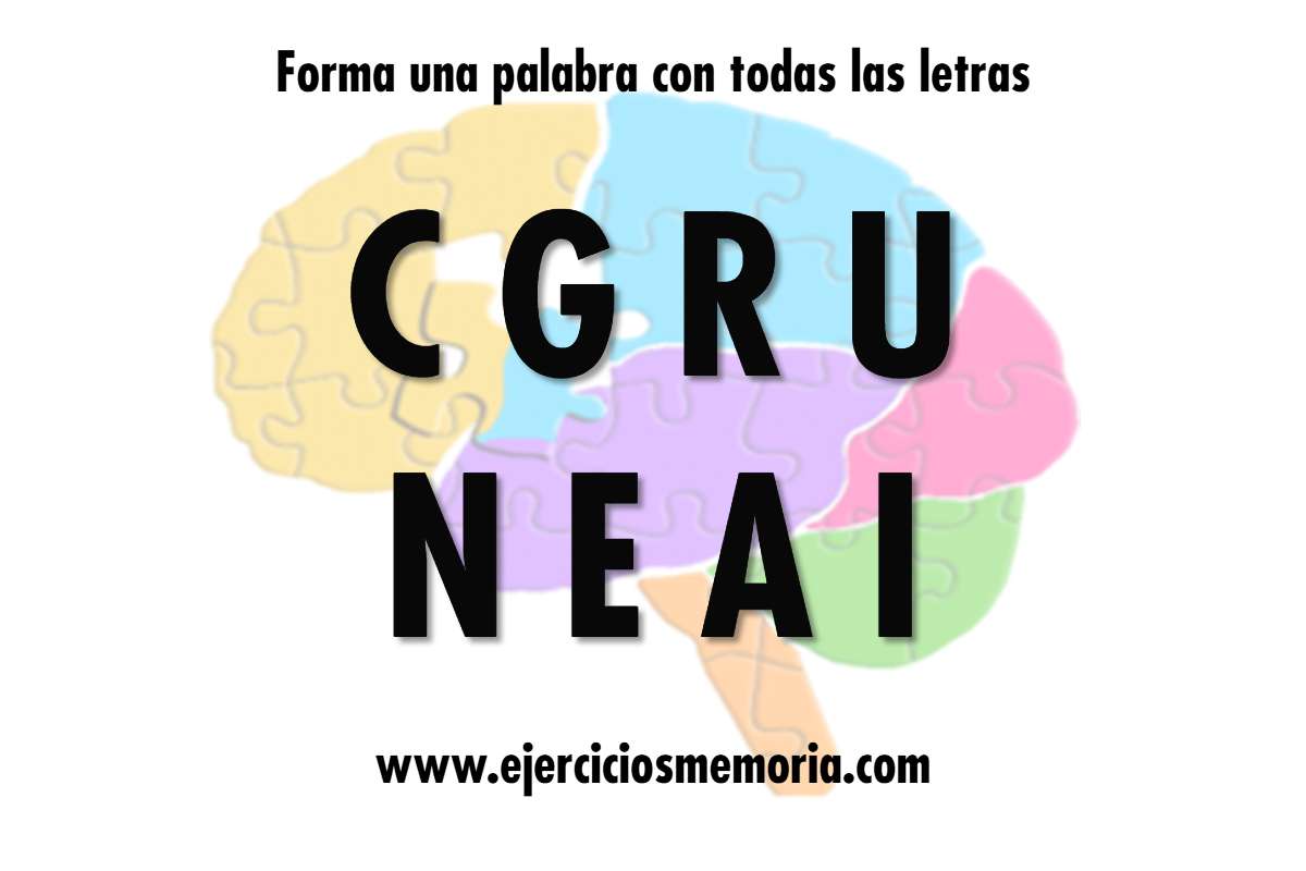 Forma una palabra con las letras