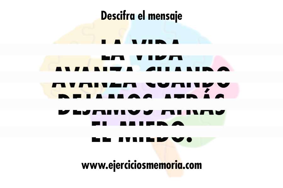 Mensaje oculto con líneas