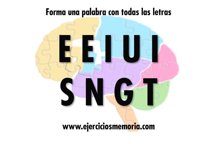 Forma una palabra con las letras