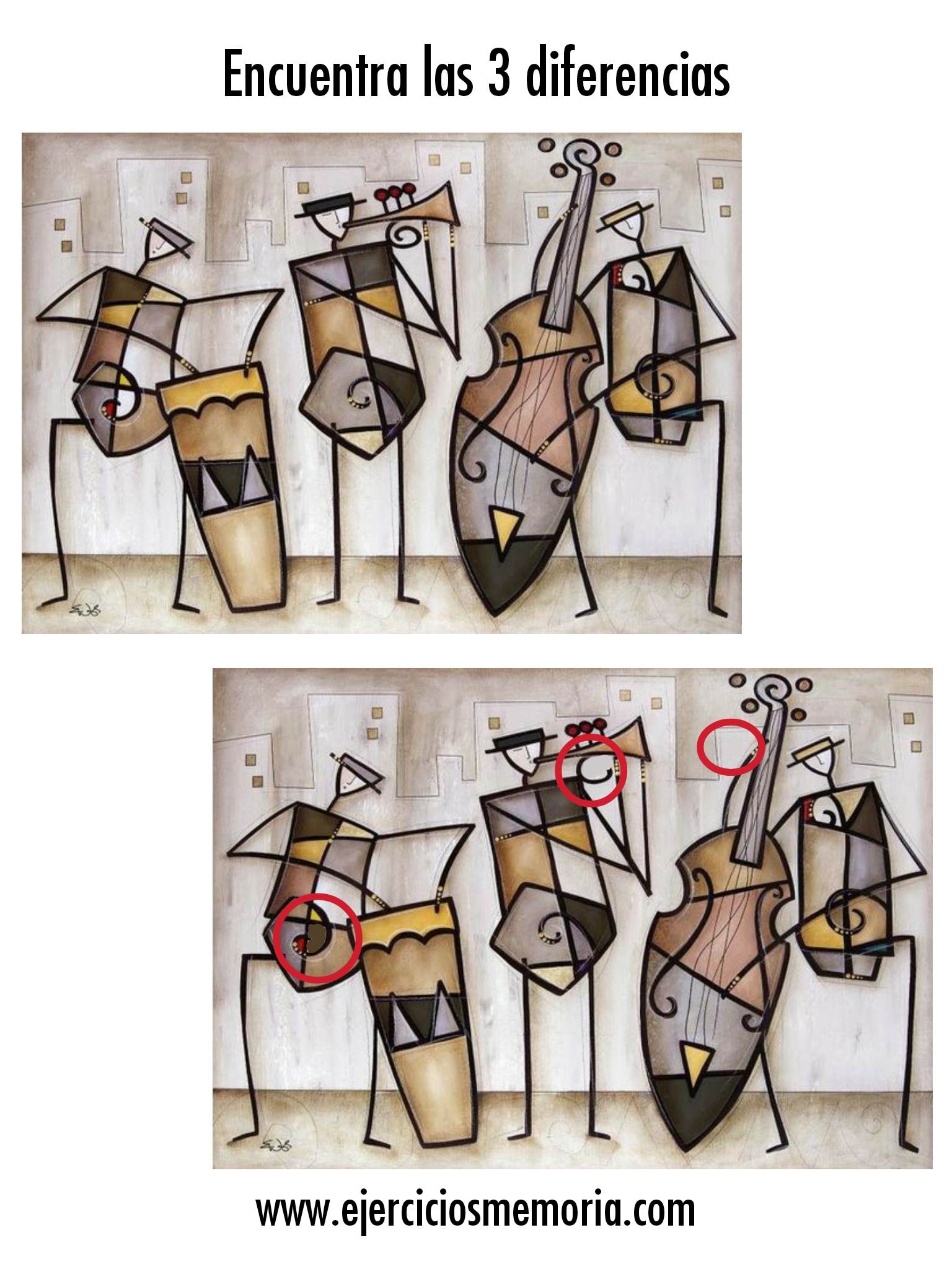 Solución al ejercicio: Encuentra las 3 diferencias