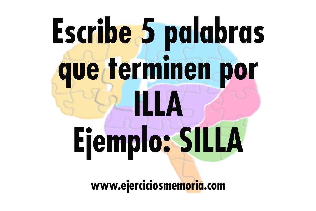 Ejercicio de palabras