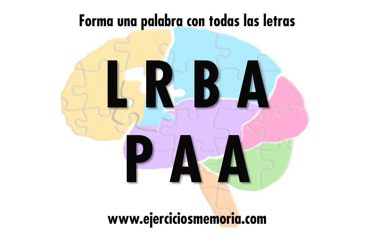 Forma una palabra con las letras