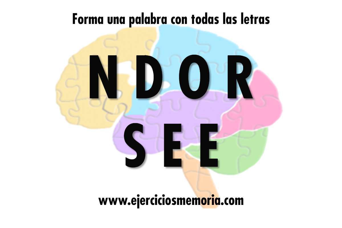 Forma una palabra con las letras