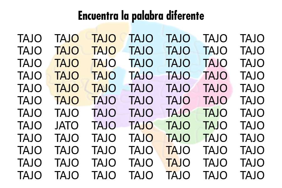 Encuentra la palabra diferente