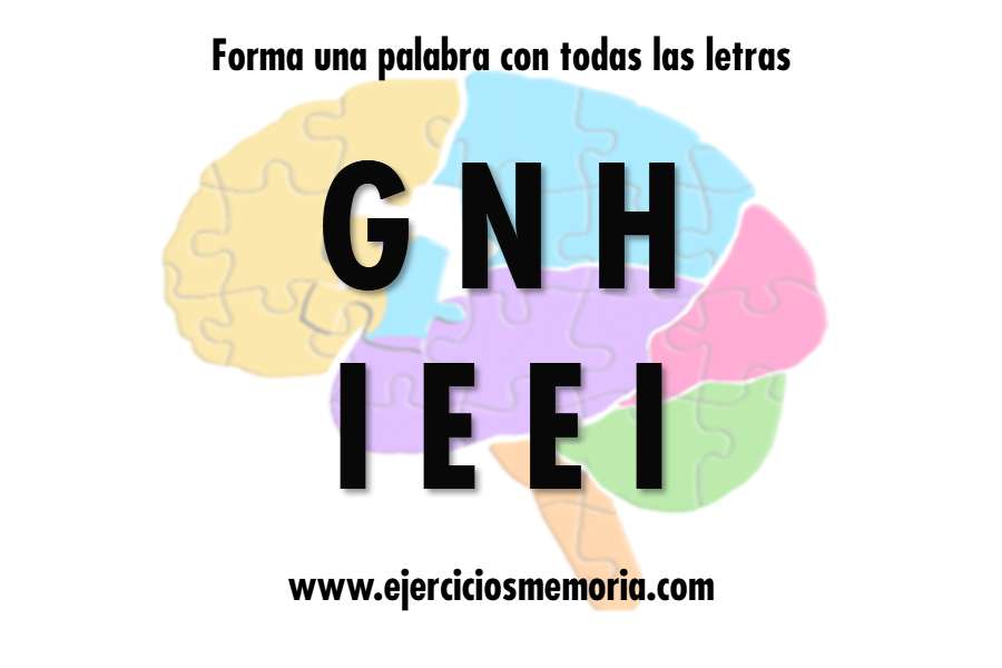 Forma una palabra con las letras