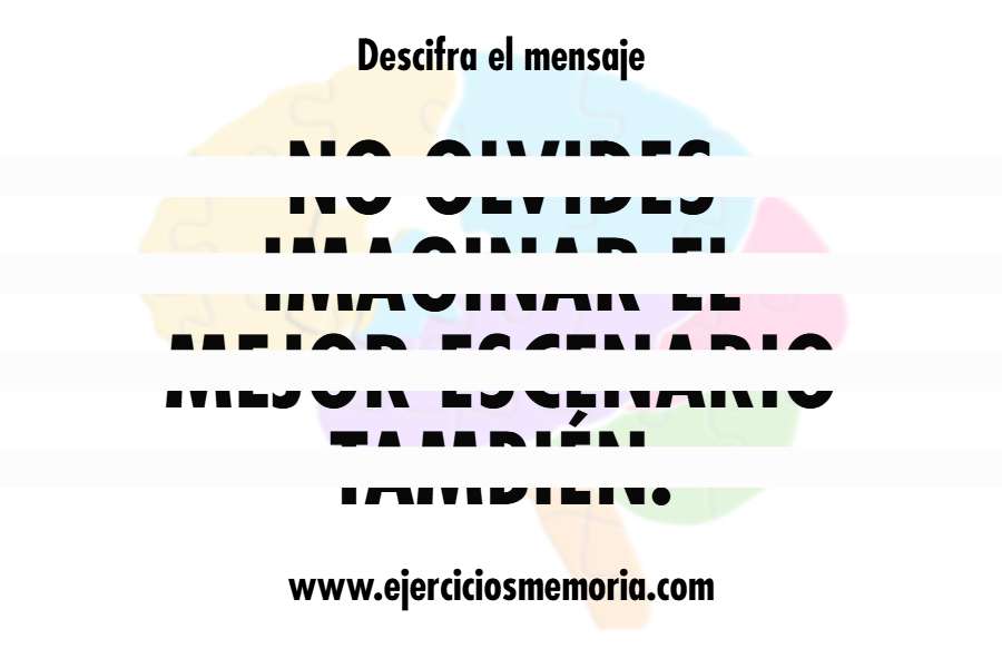 Mensaje oculto con líneas