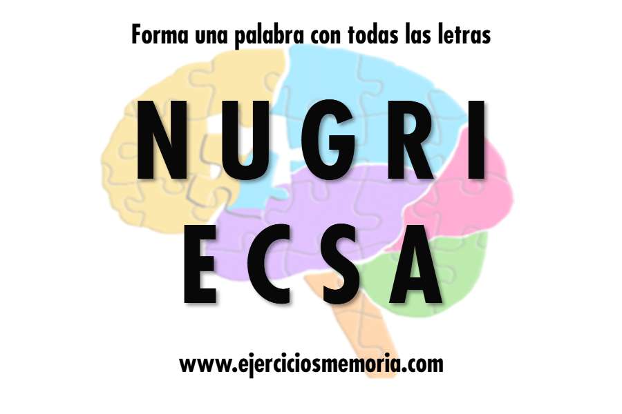 Forma una palabra con las letras