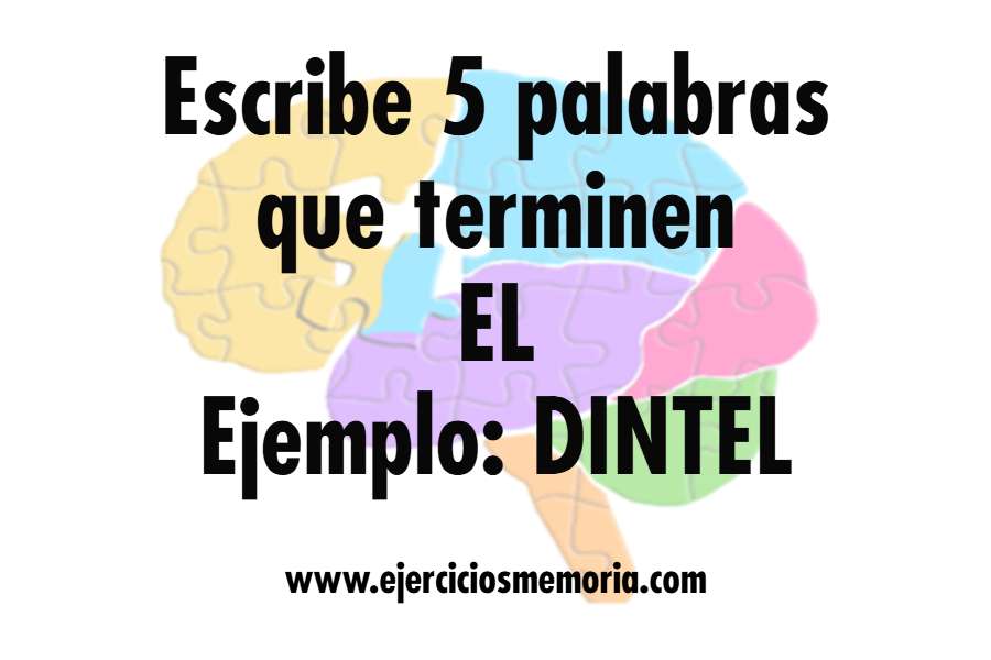 Ejercicio de palabras