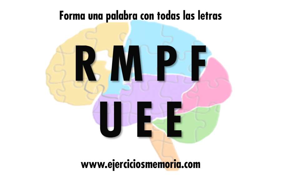 Forma una palabra con las letras